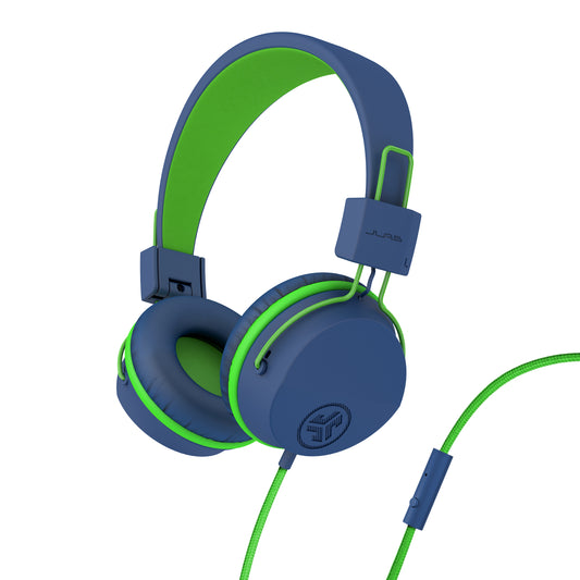 JBuddies Studio On-Ear Kids Wired Headphones Blue/Green