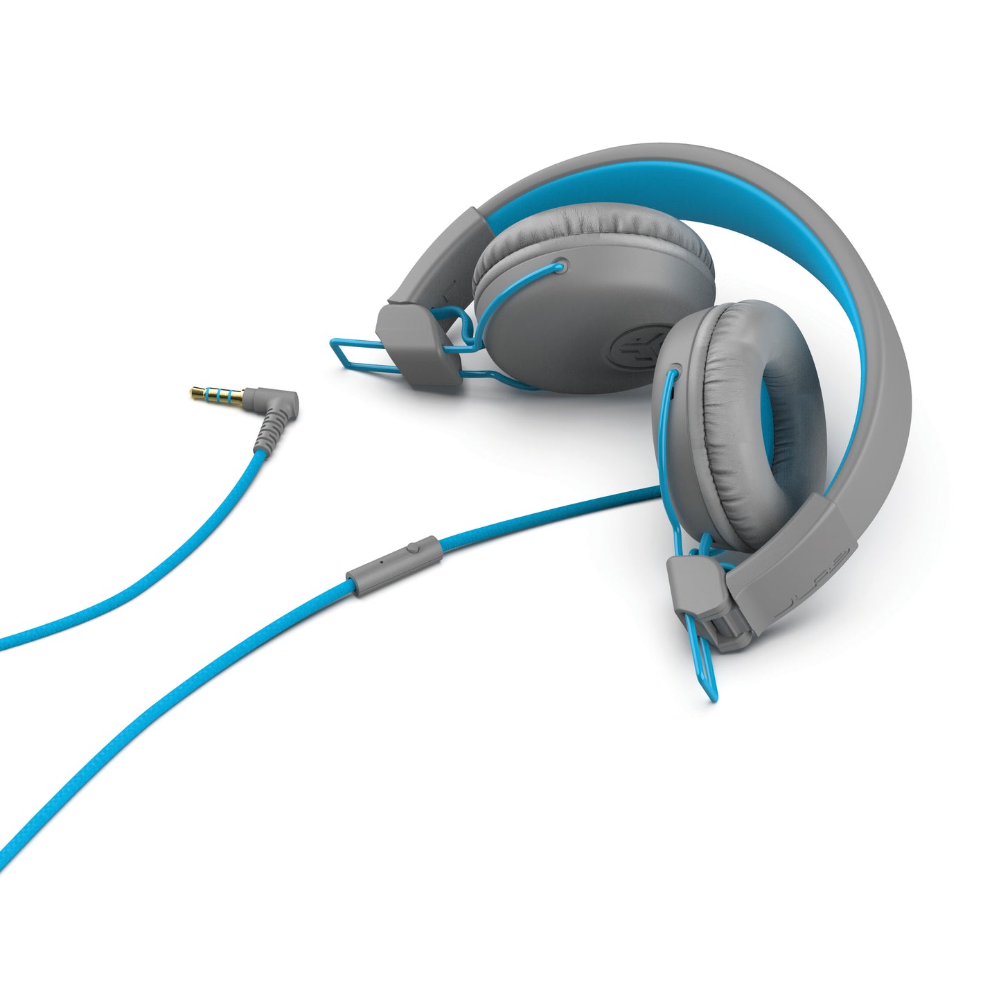 JLab Studio On-Ear Wired Headphones Graphite/Blue