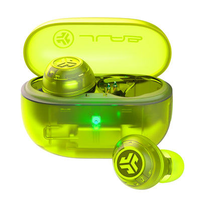 Go Pop ANC True Wireless Earbuds Transparent Neon Green