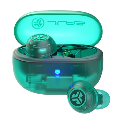 Go Pop ANC True Wireless Earbuds Transparent Teal