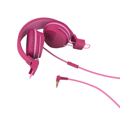 JBuddies Studio On-Ear Kids Wired Headphones Dark Pink