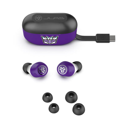 Transformers JBuds ANC 3 True Wireless Earbuds Decepticons