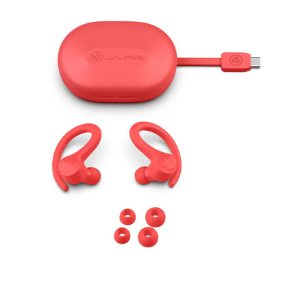 GO Sport+ True Wireless Earbuds Coral