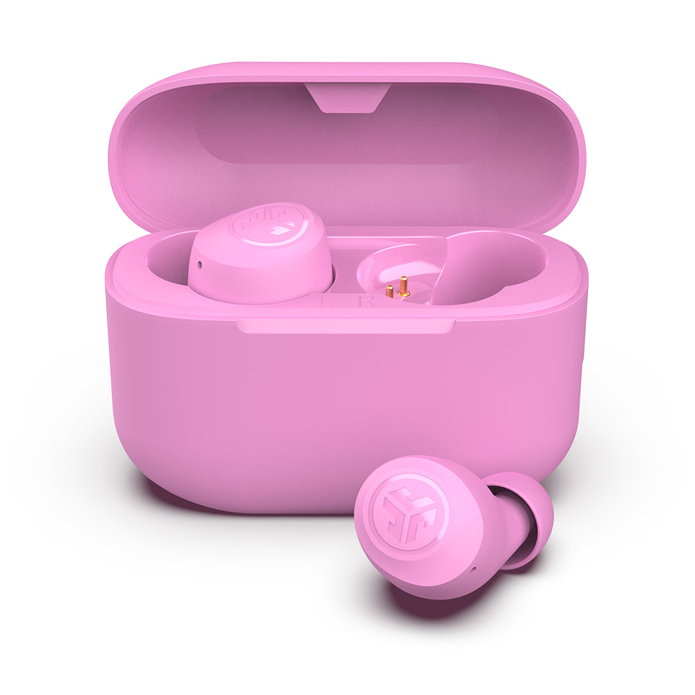 JLab GO POP+ True Wireless Earbuds Pink