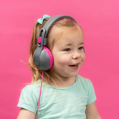 JBuddies Studio 2 Wired Kids Headphones Pink/Gray | 40217533808712