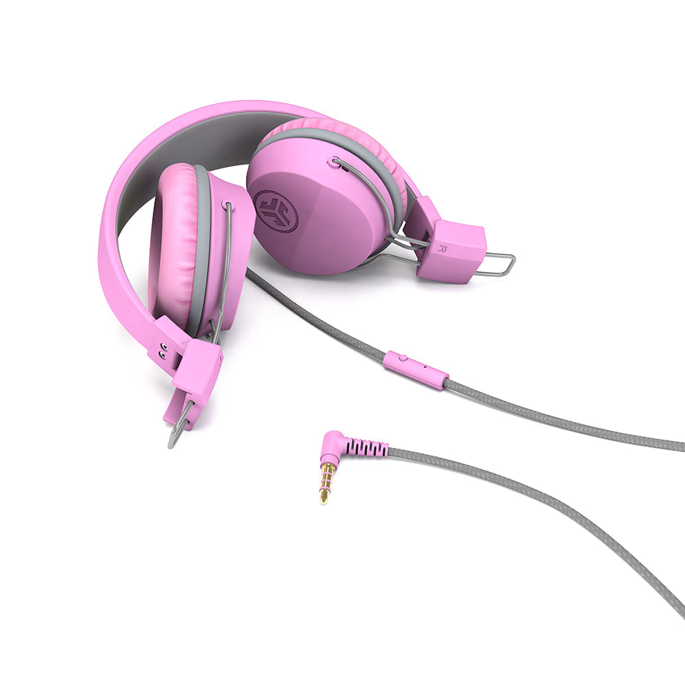 JBuddies Studio On-Ear Kids Headphones Pink/ Gray| 39949852049480