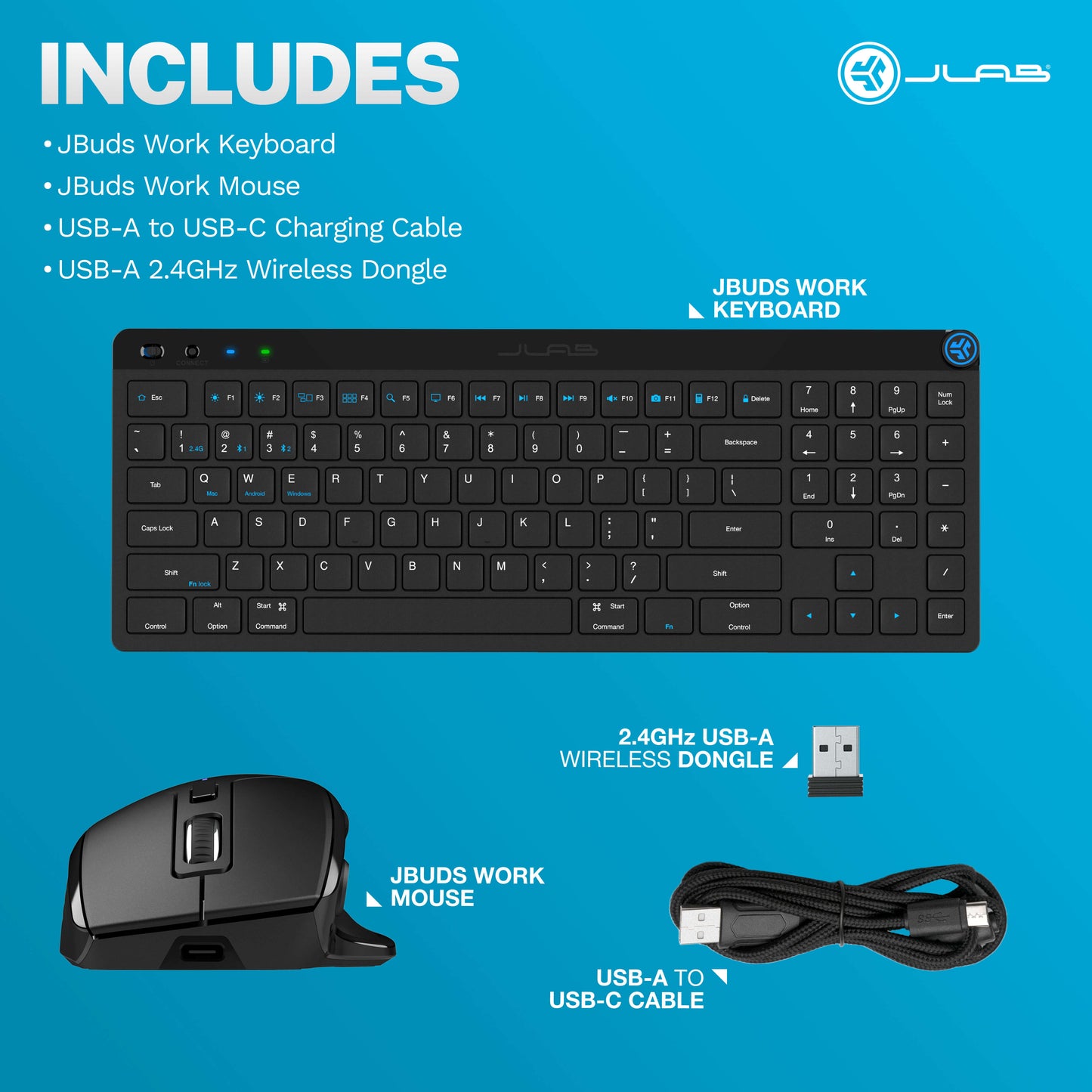 JLab JBuds Keyboard Mouse Bundle