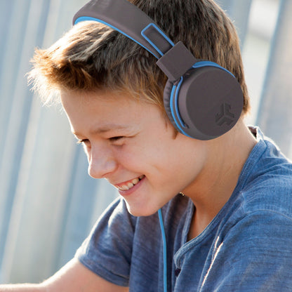 JBuddies Studio On-Ear Kids Headphones Graphite / Blue| 23204594503